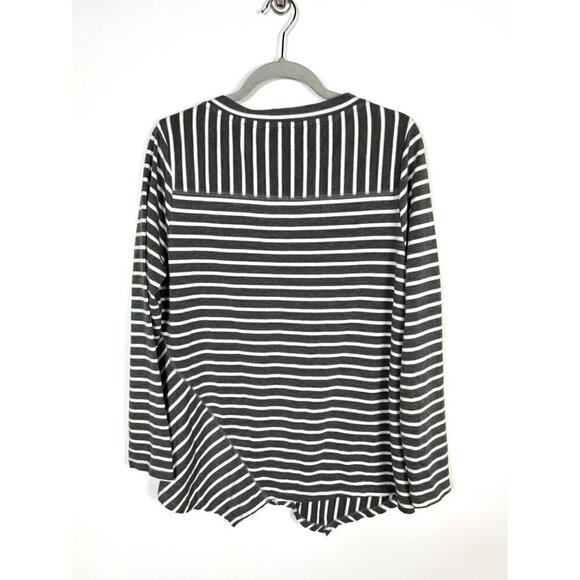 Soft surroundings long sleeve striped top - Picture 6 of 8